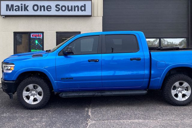 2023 RAM 1500 with professional window tint in North Bay